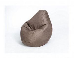 Кресло-мешок Груша велюр коричневое большое в Нижневартовске - niznevartovsk.ok-mebel.com | фото