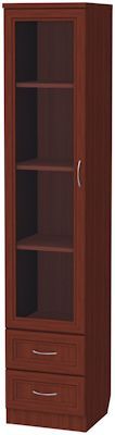 Шкаф для книг с ящиками узкий арт. 220 в Нижневартовске - niznevartovsk.ok-mebel.com | фото 2