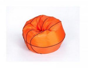 Кресло-мешок Баскетбольный мяч малый оранжево-черное в Нижневартовске - niznevartovsk.ok-mebel.com | фото 3