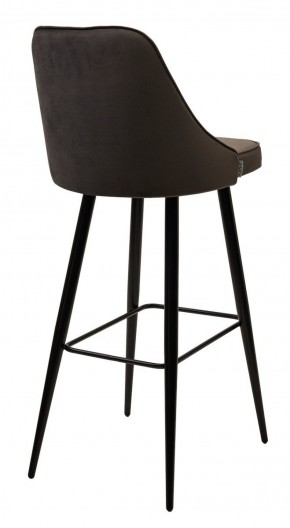 Барный стул NEPAL-BAR ГРАФИТ #14, велюр/ черный каркас (H=78cm) М-City в Нижневартовске - niznevartovsk.ok-mebel.com | фото 3