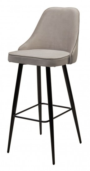 Барный стул NEPAL-BAR ЛАТТЕ #25, велюр/ черный каркас (H=78cm) М-City в Нижневартовске - niznevartovsk.ok-mebel.com | фото 1