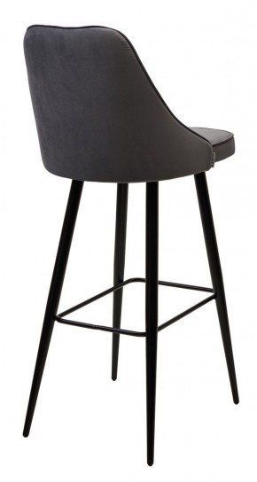Барный стул NEPAL-BAR СЕРЫЙ #27, велюр/ черный каркас (H=78cm) М-City в Нижневартовске - niznevartovsk.ok-mebel.com | фото 3