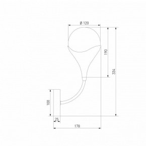 Бра Eurosvet Calyx 60169/1 никель в Нижневартовске - niznevartovsk.ok-mebel.com | фото 4
