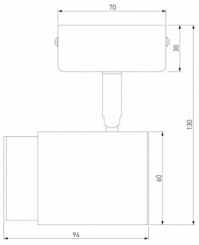 Бра Eurosvet Morgan 20124/1 белый/ черный в Нижневартовске - niznevartovsk.ok-mebel.com | фото 3