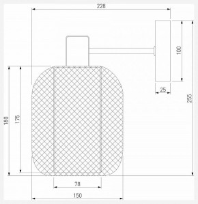 Бра Eurosvet Voile 30191/1 черный в Нижневартовске - niznevartovsk.ok-mebel.com | фото 4