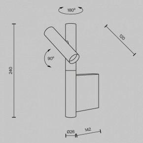 Бра Maytoni Utility MOD433WL-L3B3K в Нижневартовске - niznevartovsk.ok-mebel.com | фото 6