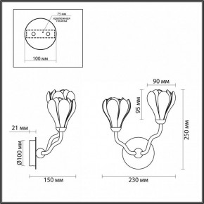 Бра Odeon Light Gardi 5090/2W в Нижневартовске - niznevartovsk.ok-mebel.com | фото 4