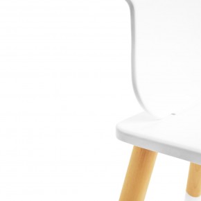 Детский комплект стол и два стула «Корона» Rolti Baby (белый/береза, массив березы/мдф) в Нижневартовске - niznevartovsk.ok-mebel.com | фото 2
