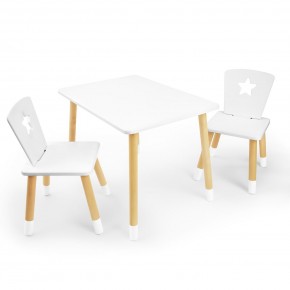 Детский комплект стол и два стула «Звезда» Rolti Baby (белый/береза, массив березы/мдф) в Нижневартовске - niznevartovsk.ok-mebel.com | фото 1