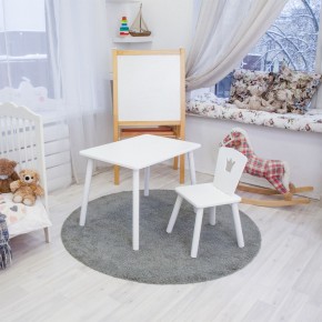 Детский комплект стол и стул «Корона» Rolti Baby (белый/белый, массив березы/мдф) в Нижневартовске - niznevartovsk.ok-mebel.com | фото 2