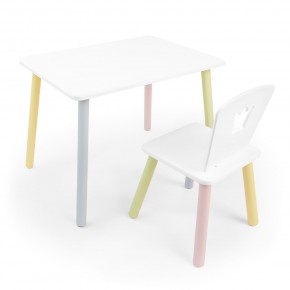 Детский комплект стол и стул «Корона» Rolti Baby (белый/цветной, массив березы/мдф) в Нижневартовске - niznevartovsk.ok-mebel.com | фото