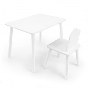 Детский комплект стол и стул «Облачко» Rolti Baby (белый/белый, массив березы/мдф) в Нижневартовске - niznevartovsk.ok-mebel.com | фото