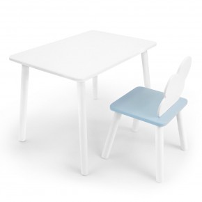 Детский комплект стол и стул «Облачко» Rolti Baby (белый/голубой, массив березы/мдф) в Нижневартовске - niznevartovsk.ok-mebel.com | фото
