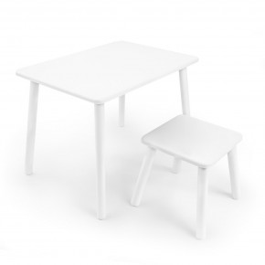 Детский комплект стол и табурет Rolti Baby (белая столешница/белое сиденье/белые ножки) в Нижневартовске - niznevartovsk.ok-mebel.com | фото