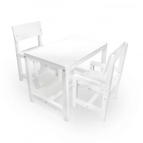 Детский растущий комплект стол и два стула  Я САМ "Лофт" (Белый, Белый) в Нижневартовске - niznevartovsk.ok-mebel.com | фото