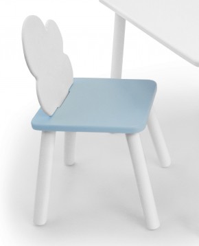 Детский стул Облачко (Белый/Голубой/Белый) в Нижневартовске - niznevartovsk.ok-mebel.com | фото