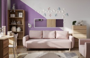 Диван-кровать Тулисия светло-розовый, ткань рогожка в Нижневартовске - niznevartovsk.ok-mebel.com | фото