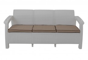 Диван Yalta Premium Sofa 3 Set (Ялта) белый (+подушки под спину) в Нижневартовске - niznevartovsk.ok-mebel.com | фото 2