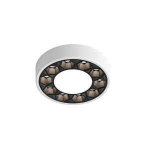 DK2440-WB Встраиваемый светильник DUAL 5+5 Вт, LED 4000K, IP 20, d90mm, белый/черный, алюминий/акрил в Нижневартовске - niznevartovsk.ok-mebel.com | фото 4