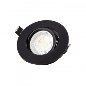 DK3020-BK Встраиваемый светильник, IP 20, 10 Вт, GU5.3, LED, черный, пластик в Нижневартовске - niznevartovsk.ok-mebel.com | фото