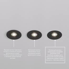 DK3020-BK Встраиваемый светильник, IP 20, 10 Вт, GU5.3, LED, черный, пластик в Нижневартовске - niznevartovsk.ok-mebel.com | фото 5