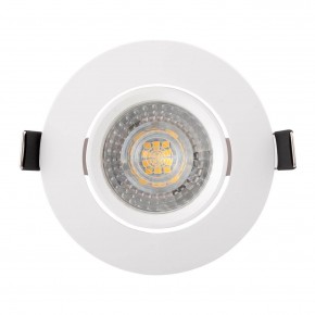 DK3020-WH Встраиваемый светильник, IP 20, 10 Вт, GU5.3, LED, белый, пластик в Нижневартовске - niznevartovsk.ok-mebel.com | фото