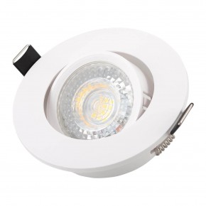 DK3020-WH Встраиваемый светильник, IP 20, 10 Вт, GU5.3, LED, белый, пластик в Нижневартовске - niznevartovsk.ok-mebel.com | фото 2