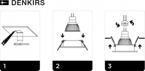DK3021-BK Встраиваемый светильник, IP 20, 10 Вт, GU5.3, LED, черный, пластик в Нижневартовске - niznevartovsk.ok-mebel.com | фото 5