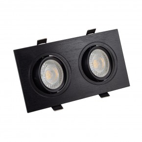 DK3022-BK Встраиваемый светильник, IP 20, 10 Вт, GU5.3, LED, черный, пластик в Нижневартовске - niznevartovsk.ok-mebel.com | фото