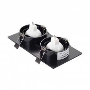 DK3022-BK Встраиваемый светильник, IP 20, 10 Вт, GU5.3, LED, черный, пластик в Нижневартовске - niznevartovsk.ok-mebel.com | фото 3