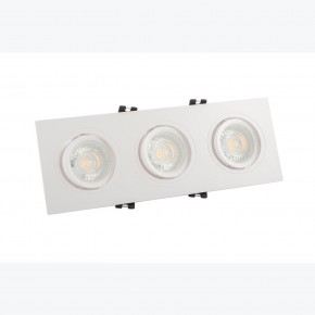 DK3023-WH Встраиваемый светильник, IP 20, 10 Вт, GU5.3, LED, белый, пластик в Нижневартовске - niznevartovsk.ok-mebel.com | фото 2