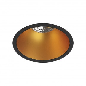 DK3026-BG Встраиваемый светильник, IP 20, 10 Вт, GU5.3, LED, черный/золотой, пластик в Нижневартовске - niznevartovsk.ok-mebel.com | фото