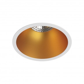 DK3026-WG Встраиваемый светильник, IP 20, 10 Вт, GU5.3, LED, белый/золотой, пластик в Нижневартовске - niznevartovsk.ok-mebel.com | фото