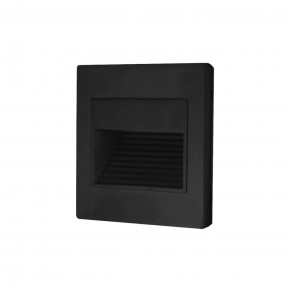 DK3050-BK Светильник встраиваемый в стену, IP 20, LED 3000, 1 Вт, черный пластик в Нижневартовске - niznevartovsk.ok-mebel.com | фото