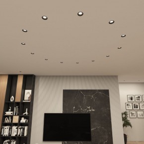 DK3055-BK Встраиваемый светильник, IP 20, 10 Вт, GU5.3, LED, черный, пластик в Нижневартовске - niznevartovsk.ok-mebel.com | фото 3