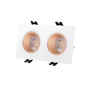 DK3072-WBR Встраиваемый светильник, IP 20, 10 Вт, GU5.3, LED, белый/бронзовый, пластик в Нижневартовске - niznevartovsk.ok-mebel.com | фото