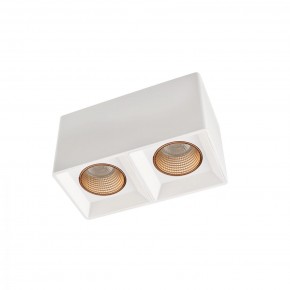 DK3085-WH+BR Светильник накладной IP 20, 10 Вт, GU5.3, LED, белый/бронзовый, пластик в Нижневартовске - niznevartovsk.ok-mebel.com | фото