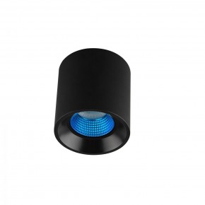 DK3090-BK+CY Светильник накладной IP 20, 10 Вт, GU5.3, LED, черный/голубой, пластик в Нижневартовске - niznevartovsk.ok-mebel.com | фото