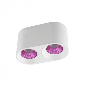 DK3096-WH+PI Светильник накладной IP 20, 10 Вт, GU5.3, LED, белый/розовый, пластик в Нижневартовске - niznevartovsk.ok-mebel.com | фото