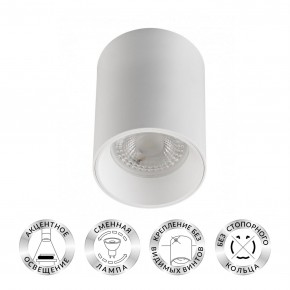 DK3110-WH Светильник накладной IP 20, 10 Вт, GU5.3, LED, белый, пластик в Нижневартовске - niznevartovsk.ok-mebel.com | фото