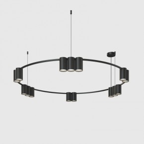 DK4067-BK Подвесной светильник ORBIT, IP20, 15xGU10 LED до 15 Вт, черный матовый, алюминий в Нижневартовске - niznevartovsk.ok-mebel.com | фото
