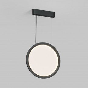 DK6604-BK Подвесной вертикальный светильник Veil со светодиодом H1500 d450 220V 36W 3000-6000K IP20 черный алюминий в Нижневартовске - niznevartovsk.ok-mebel.com | фото