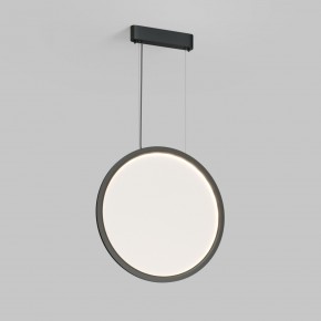 DK6606-BK Подвесной вертикальный светильник Veil со светодиодом H1700 d600 220V 48W 3000-6000K IP20 черный алюминий в Нижневартовске - niznevartovsk.ok-mebel.com | фото