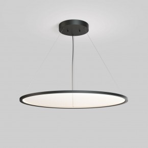 DK6620-BK Подвесной горизонтальный светильник Veil со светодиодом H900 d1000 220V 82W 3000-6000K IP20 черный алюминий в Нижневартовске - niznevartovsk.ok-mebel.com | фото