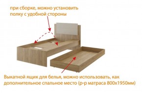 Дуглас (подростковая) М14 Кровать в Нижневартовске - niznevartovsk.ok-mebel.com | фото 5