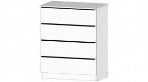 ЭЛЕГАНТ Комод 4 ящика (белый) в Нижневартовске - niznevartovsk.ok-mebel.com | фото