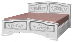 ЕЛЕНА Кровать из массива 1400 с 2-мя ящиками  в Нижневартовске - niznevartovsk.ok-mebel.com | фото