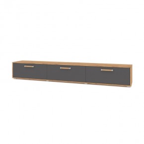 ФЛОРИДА Ф33 Тумба ТВ (дуб золотой/графит) в Нижневартовске - niznevartovsk.ok-mebel.com | фото