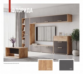 ФЛОРИДА Гостиная (модульная) дуб золотой/графит в Нижневартовске - niznevartovsk.ok-mebel.com | фото