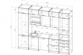 ЖАСМИН Кухонный гарнитур Экстра 5 (3000 мм) в Нижневартовске - niznevartovsk.ok-mebel.com | фото 2